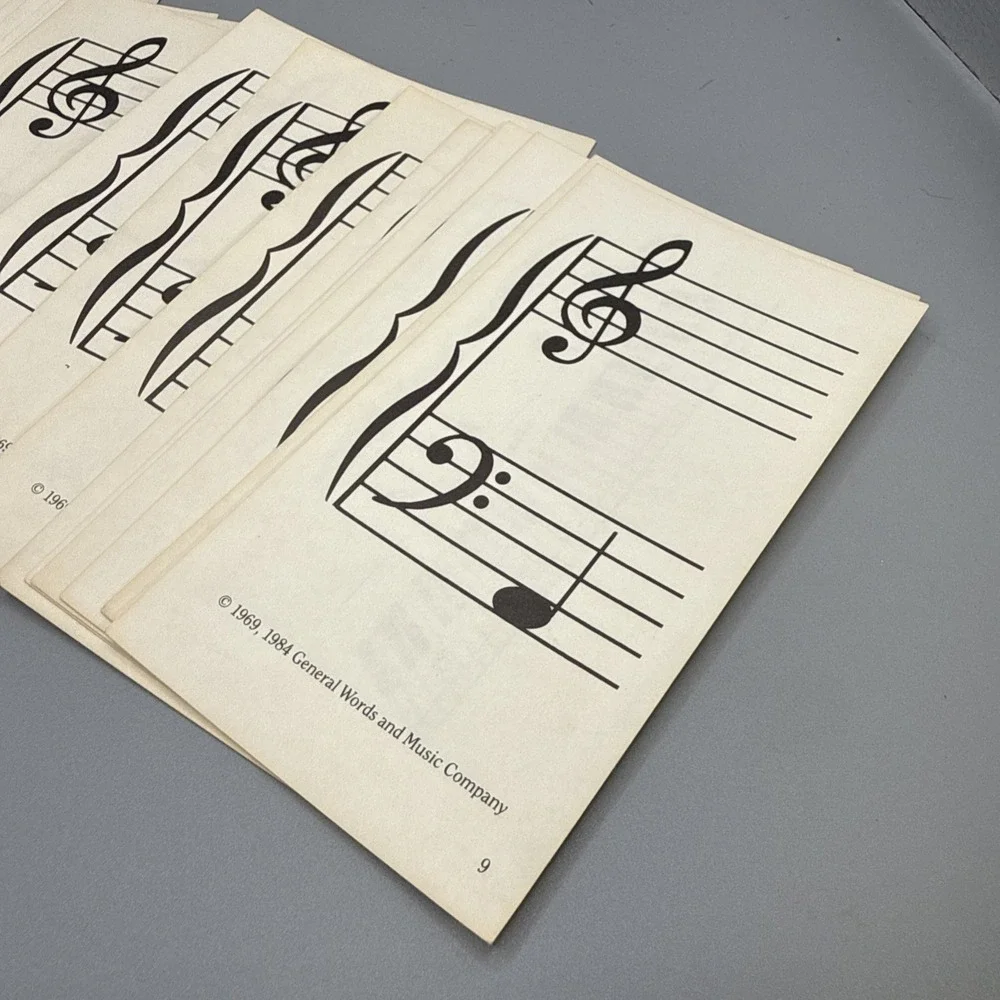 Vintage Set Of Bastien Music Flashcards 71 Cards. Card 70 Is Missing.